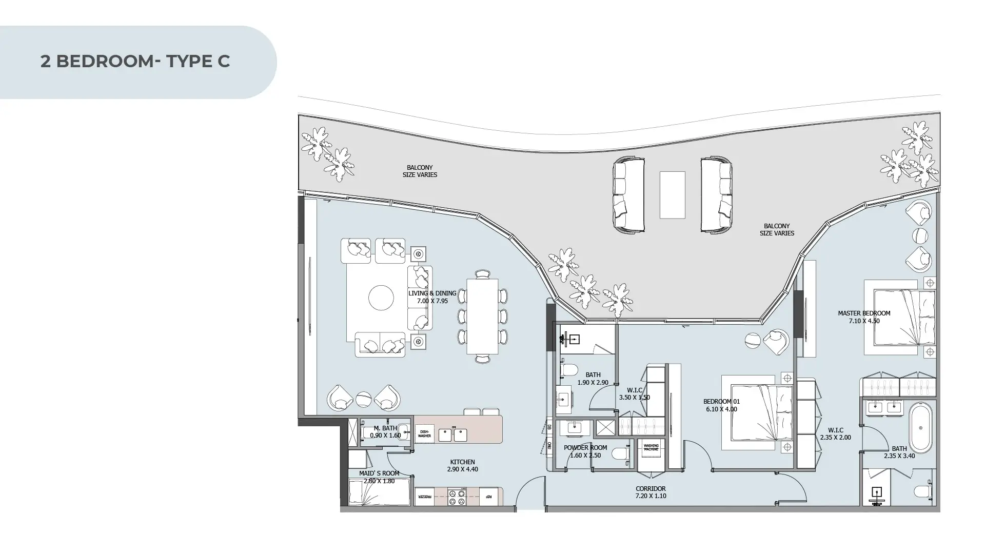 2 BR - Type B